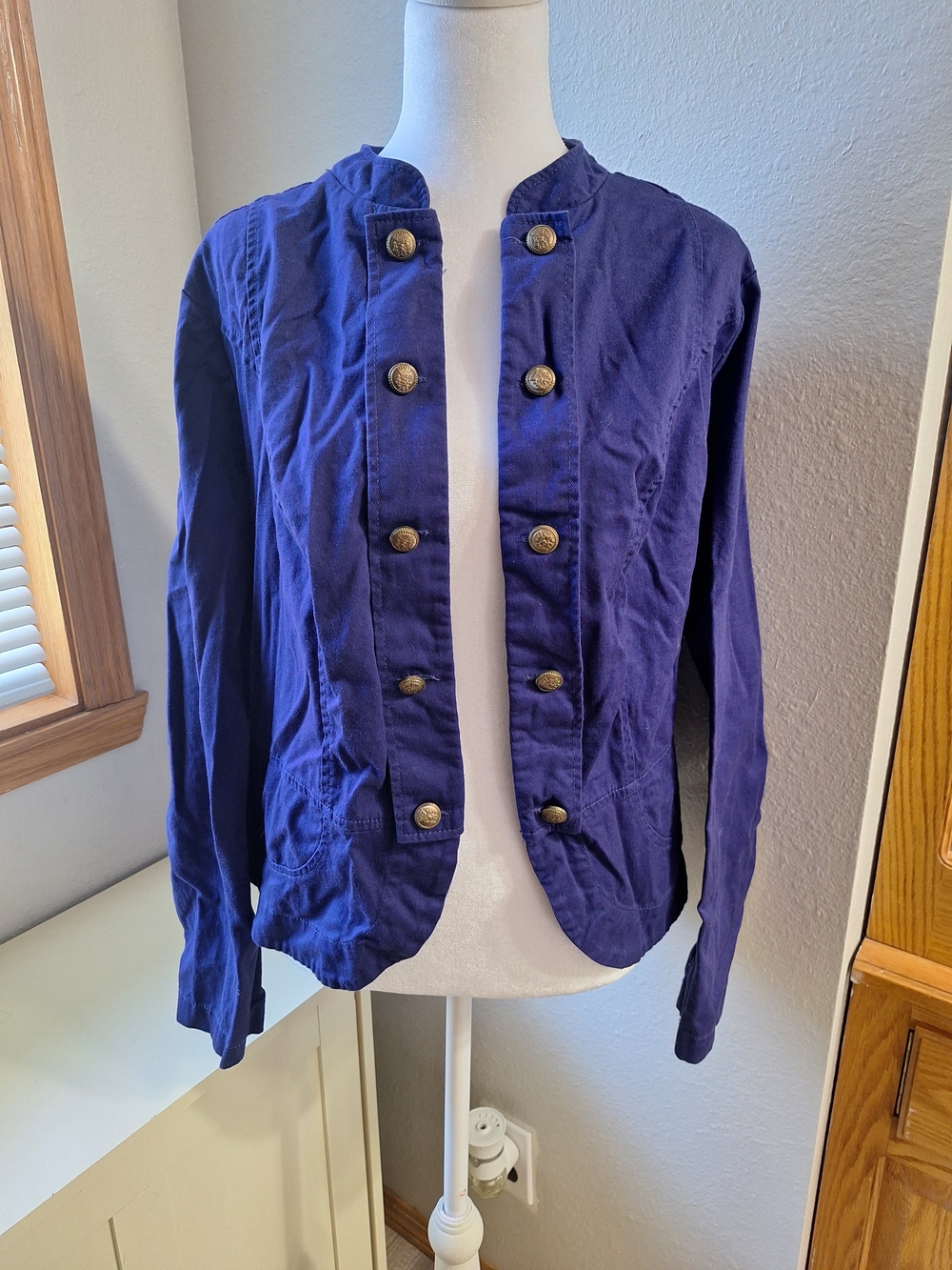 Torrid Purple Military-Inspired Button Front Blazer